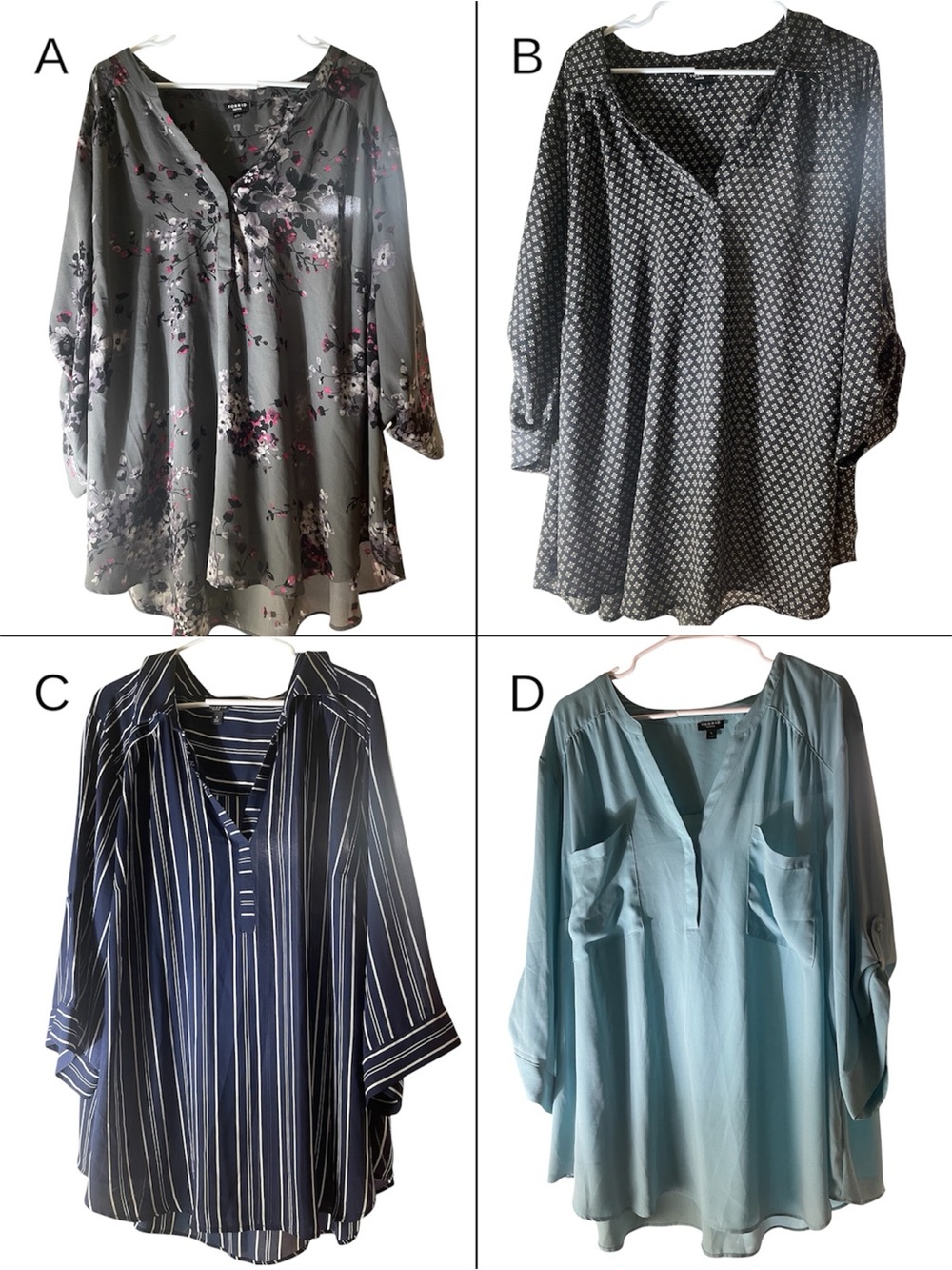 Bundle of 4 BRAND NEW Torrid Harper Blouses